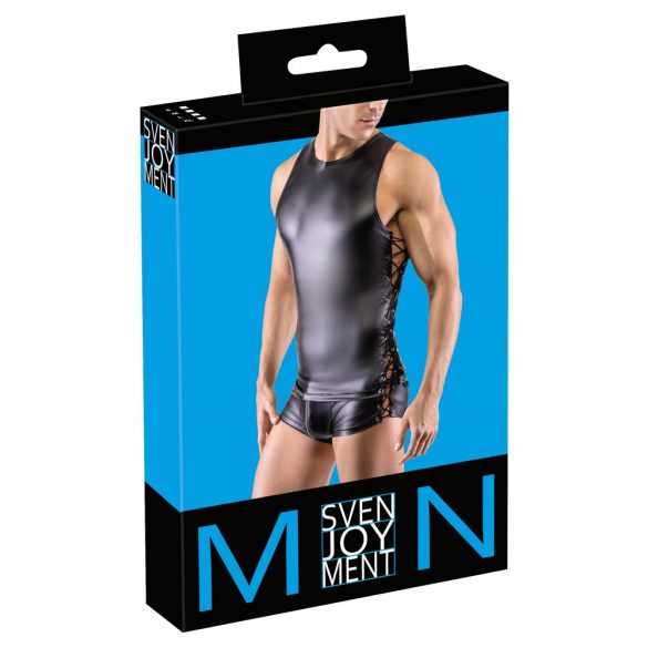 Svenjoyment - Haut mat homme à lacets (noir)