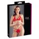 Cottelli - ensemble soutien-gorge ouvert en dentelle (rouge) - M