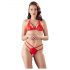 Cottelli - ensemble soutien-gorge ouvert en dentelle (rouge) - XL