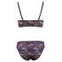 Cottelli - Ensemble de lingerie en dentelle fleurie (violet)