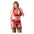 Cottelli Plus Size - Red Versatile Lingerie Set  - 90E/XL