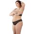 Cottelli Plus Size - parel bh set (zwart) - XL