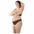 Cottelli Plus Size - ensemble soutien-gorge à perles (noir) - 3XL