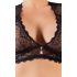 Cottelli Plus Size - strass kanten lingerie set (zwart) - XL