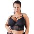 Cottelli Plus Size - Strap Lace Bra (Black)  - 90D