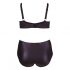 Cottelli Grande Taille - ensemble soutien-gorge croisé et culotte (noir)