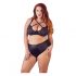 Cottelli Grande Taille - ensemble soutien-gorge croisé et culotte (noir)