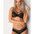 Obsessive 860-SET-1 - Ensemble de lingerie en dentelle rose (noir)