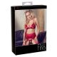 Abierta Fina - glinsterende ketting lingerieset (rood)