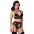 Abierta Fina - ensemble lingerie dentelle (noir)