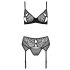 Passion Eco Primula - ensemble de lingerie en dentelle (noir)