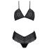 Passion Eco Kerria - ensemble bikini en dentelle (noir)