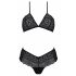 Passion Eco Kerria - ensemble bikini en dentelle (noir)