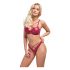 Cottelli Fête - ensemble soutien-gorge brillant (rouge)