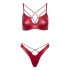 Cottelli Fête - ensemble soutien-gorge brillant (rouge) - 80B/M