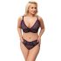 Cottelli Curves Grande Taille - Ensemble de Soutien-Gorge Transparent (Violet)