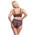 Cottelli Curves Plus Size - doorzichtige bh-set (paars)