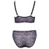 Cottelli Curves Grande Taille - Ensemble de Soutien-Gorge Transparent (Violet) - 2XL