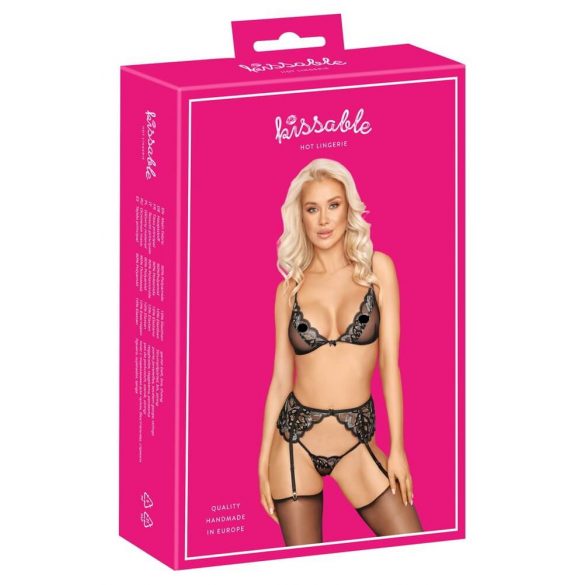 Kissable - ensemble de lingerie (noir) - L/XL