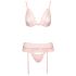 Kissable - ensemble de lingerie en dentelle (rose)