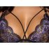 Cottelli - Ensemble lingerie dentelle 3 pièces (noir-violet)