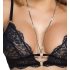 Abierta Fina - Ensemble soutien-gorge en dentelle ouvert (noir)