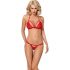 Obsessive 838-SET-3 - kanten bh-set (rood)