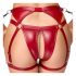 Cottelli Bondage - glanzend bh-set met polsboeien (rood)