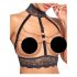 Abierta Fina - ensemble de lingerie ouvert à chaines (noir) - M