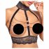 Abierta Fina - ensemble de lingerie ouverte avec chaînes (noir) - M