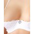 Cottelli - ensemble corset à lacets en dentelle (blanc) - 85C/L