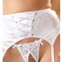 Cottelli - ensemble corset à lacets en dentelle (blanc) - 85C/L