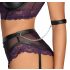 Cottelli Bondage - soutien-gorge avec menottes (noir-violet)