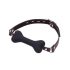 Ida Leather - Bone Shaped Gag (Black) 