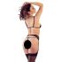 Cottelli - open kant lingerie set (zwart) - M