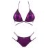 Obsessive Balitta - bikini brillant à col (violet)