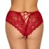 Cottelli - culotte en dentelle ouverte (rouge)