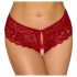 Cottelli - culotte en dentelle ouverte (rouge) - M