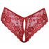 Cottelli - culotte en dentelle ouverte (rouge) - M