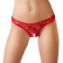 Tanga en dentelle rouge - XL