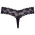 Cottelli - string en dentelle avec double rangée de perles (noir) - M