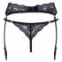 Cottelli - ensemble jarretelles en dentelle avec string (noir) - L