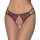 Cottelli - culotte ouverte en dentelle rose (rouge-noir) - T.U.