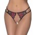 Cottelli - culotte ouverte en dentelle rose (rouge-noir) - T.U.