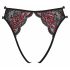 Cottelli - culotte ouverte en dentelle rose (rouge-noir) - T.U.