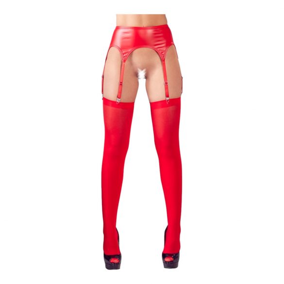 NO:XQSE - ensemble porte-jarretelles brillant (rouge) - L/XL