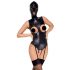 Bad Kitty - open body met hoofdmasker (zwart)