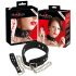 Bad Kitty - silicone halsband met riem (zwart)