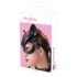 Chatte Rousse - masque scintillant en simili cuir - noir (S-L)