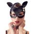 Bad Kitty - kunstleren, met strass-steentjes versierde kattenmasker - zwart (S-L)